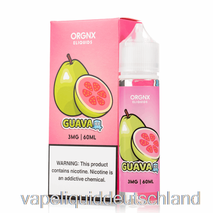 Guave-Eis – Orgnx-E-Liquid – 60 Ml, 3 Mg Vape-Flüssigkeit